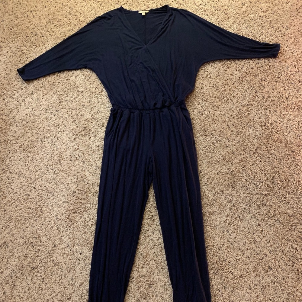 Banana Republic Factory Jersey Jumpsuit S - Navy